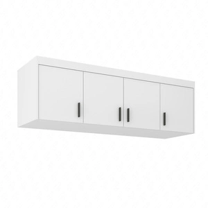 Nadstawka do szafy Rene 176 cm biała funkcjonalna szafka powiększy miejsce do przechowywania ubrań obuwia czy dodatków