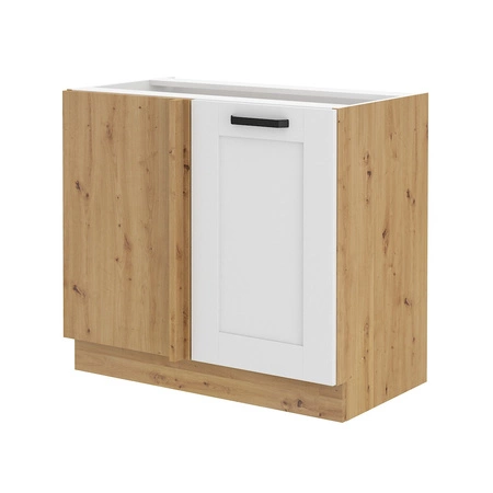 Szafka kuchenna narożna dostawiana Luis 105 ND 1F BB lewa szafka odporna na parę wodną wysoką temperaturę oraz rozlaną ciecz