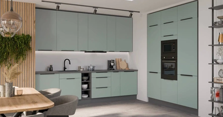 Słupek kuchenny Treviso Ant 60 DKS-215 3S 1F szafka kuchenna odporna na uszkodzenia wykończenie frontów w technologii anti fingerprint