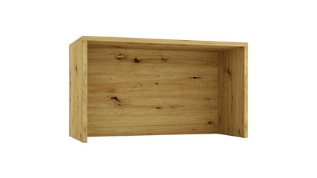 Wyspa kuchenna Clara 147 cm dąb artisan / szary popiel wolnostojąca wyspa kuchenna w stylu nowoczesnym szafka z koszem cargo