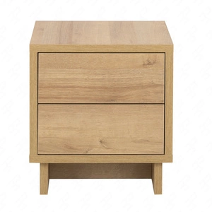 Szafka nocna z szufladami Noma dąb riviera elegancka stylistyka prosta forma mebla wpisująca się w każde wnętrze fronty szafki z systemem push to open