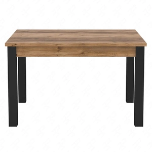 Stół rozkładany Olin 85x130-175 cm appenzeller / czarny klasyczna forma doskonała propozycja do jadalni odporny blat