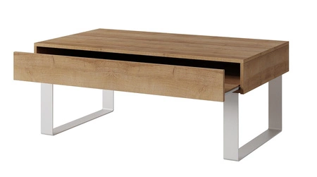 Zestaw mebli Apulia XXII dąb złoty wyjątkowo stylowa meblościanka do salonu proste bryły wpisujące się w każde wnętrze