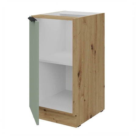 Zestaw mebli kuchennych Treviso Ar 370 cm stylowe szafki kuchenne z frontami wykonanymi w technologii anti fingerprint metalowe uchwyty