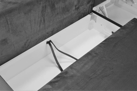 Narożnik z funkcją spania Neron brązowy prawostronny gwarantuje najwyższy komfort i funkcjonalność