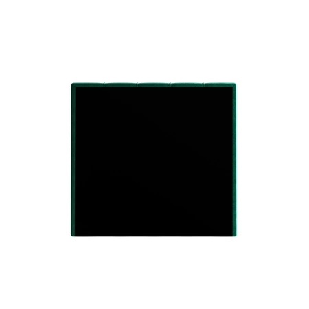 Łóżko kontynentalne Casey 100x200 butelkowa zieleń w nowoczesnym skandynawskim stylu z tapicerowanym zagłówkiem łóżko z pojemnikiem