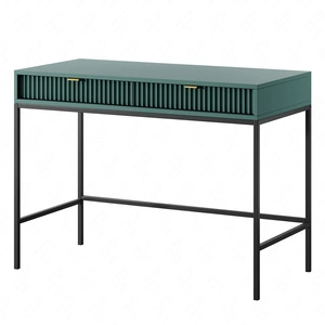 Konsola Lovro pastelowy zielony z szufladami stylowy oraz funkcjonalny mebel do przedpokoju salonu czy biura