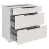 Szafka kuchenna stojąca z szufladami Corato Wh 80 D 3S BB odporna na uszkodzenia wykończenie frontów w technologii anti fingerprint