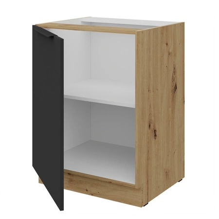 Zestaw mebli kuchennych Alatri Ar 255 cm stylowe szafki kuchenne z frontami wykonanymi w technologii anti fingerprint metalowe uchwyty