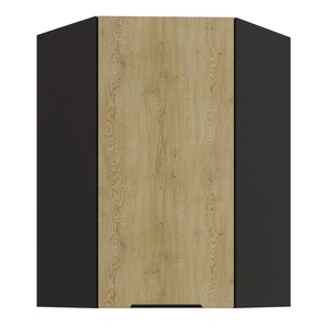 Szafka kuchenna narożna wisząca Crotone 60x60 GN-90 1F metalowy uchwyt krawędziowy szafka odporna na działanie wilgoci i uszkodzenia