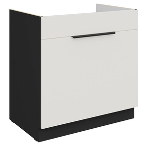 Szafka kuchenna pod zlewozmywak z szufladą Corato Bl 80 ZL 1S BB fronty szafki kuchennej wykończone w technologii anti fingerprint