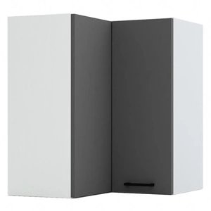 Szafka kuchenna narożna wisząca Clara 60x60 WRN czarny metalowy uchwyt szafka odporna na działanie wilgoci parę wodną i uszkodzenia