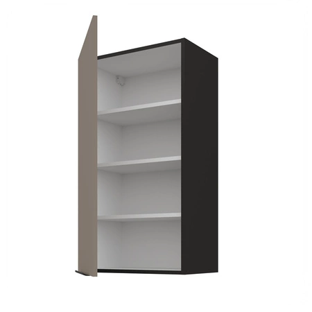 Zestaw mebli kuchennych Fiuggi Bl 390 cm stylowe szafki kuchenne z frontami wykonanymi w technologii anti fingerprint metalowe uchwyty