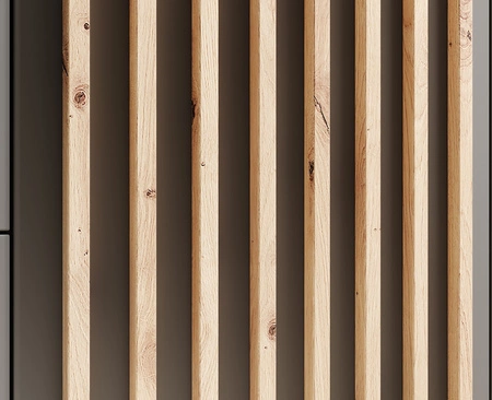 Szafa z lustrem Neri 102 cm grafitowa stylowe lamele zdobiące drzwi szafy pojemne szuflady uchwyty krawędziowe