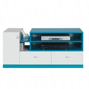 Komoda RTV Mobi 120 cm biały / turkus idealna propozycja do pokoju młodzieżowego lub pokoju dziecięcego