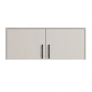 Nadstawka do szafy Caspe 100 cm beżowa nowoczesny design wykończenie ABS oraz aluminiowe uchwyty