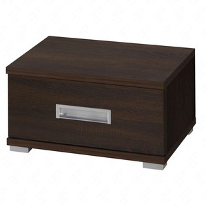 Szafka nocna z szufladą Penelopa kasztan wenge funkcjonalny mebel do sypialni lub pokoju młodzieżowego obrzeża wykończone specjalną okleiną