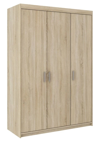 Szafa uchylna Rene 133 cm dąb sonoma jasny nowoczesny design prosta forma i geometryczne kształty oraz obrzeża wykończone ABS