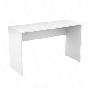 Biurko Agapi 130 cm białe stylowe oraz funkcjonalne do biura gabinetu lub pokoju młodzieżowego