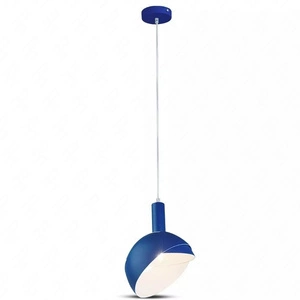 Lampa wisząca Rosh niebieska stylowa lampa sufitowa do każdego wnętrza minimalistyczny styl funkcjonalny dekoracyjny ruchomy klosz