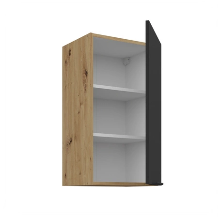 Zestaw mebli kuchennych Alatri Ar 255 cm stylowe szafki kuchenne z frontami wykonanymi w technologii anti fingerprint metalowe uchwyty