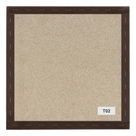 Panel tapicerowany Quadra 40x40 cm brązowy stylowy panel ścienny kwadrat welurowa tkanina modne wykończenie każdej aranżacji