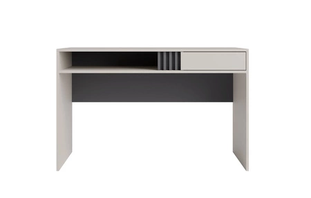 Zestaw mebli biurowych Estan beżowy / antracyt stylowe meble o minimalistycznym designie modna kolorystyka metalowe uchwyty