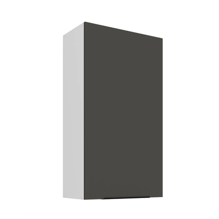 Zestaw mebli kuchennych narożny Aversa Wh 290x230 cm stylowe szafki kuchenne z frontami wykonanymi w technologii anti fingerprint