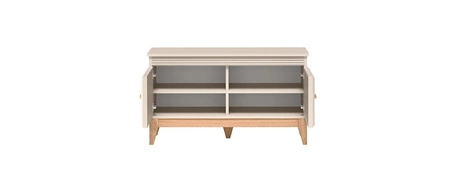 Zestaw mebli do przedpokoju Windsor beżowy / dąb elegancka garderoba w stylu klasycznym stabilne drewniane nogi złote dodatki