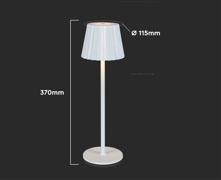 Lampka nocna High biała 1,5W 3000K-6000K wysokiej jakości lampa do każdej aranżacji designerski abażur funkcja zmiany barwy światła