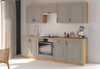 Zestaw mebli kuchennych Delos 250 cm szafki doskonale prezentują się we wnętrzach skandynawskich klasycznych i nowoczesnych