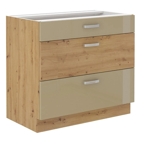 Zestaw mebli kuchennych Arton 230 cm szafki doskonale prezentują się we wnętrzach nowoczesnych oraz klasycznych