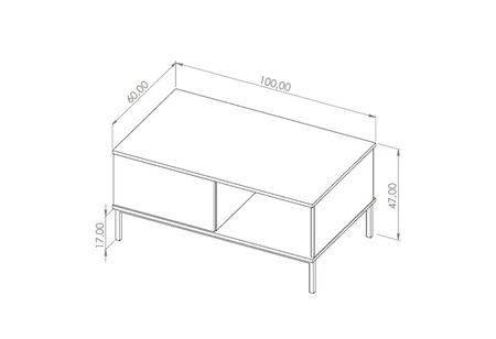 Zestaw mebli Tutti czarny prosta forma meblościanki bryły wsparte na metalowej czarnej podstawie bezuchwytowy system push to open