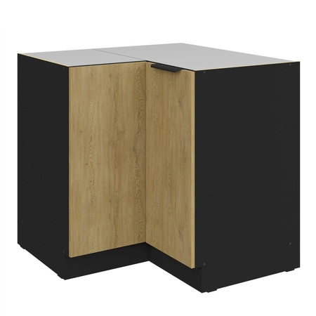 Szafka kuchenna narożna Crotone 90x90 DN 2F BB metalowy uchwyt krawędziowy szafka odporna na działanie wilgoci i uszkodzenia