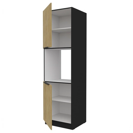 Słupek kuchenny Crotone 60 DP-210 2F szafka do zabudowy piekarnika metalowe uchwyty szafka odporna na działanie wilgoci i uszkodzenia