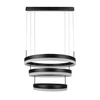 Lampa wisząca Ring czarna 82W 3000K efektowna lampa sufitowa do wnętrz w stylu nowoczesnym oraz glamour funkcja ściemniania światła