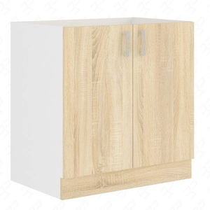 Szafka kuchenna stojąca z półką Sold 80 D 2F BB szafka odporna na parę wodną wysoką temperaturę i rozlaną ciecz