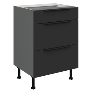 Szafka kuchenna stojąca z szufladami Alatri Ant 60 D 3S BB odporna na uszkodzenia wykończenie frontów w technologii anti fingerprint