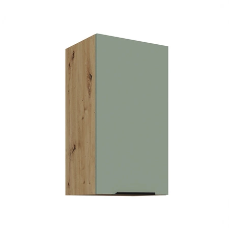 Zestaw mebli kuchennych Treviso Ar 255 cm stylowe szafki kuchenne z frontami wykonanymi w technologii anti fingerprint metalowe uchwyty