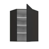 Szafka kuchenna narożna wisząca Alatri Bl 60x60 GN-90 1F odporna na uszkodzenia wykończenie frontów w technologii anti fingerprint