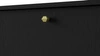 Komoda z szufladami Kioto II 125 cm czarny grafit minimalistyczna forma idealna komoda do salonu lub sypialni złote uchwyty