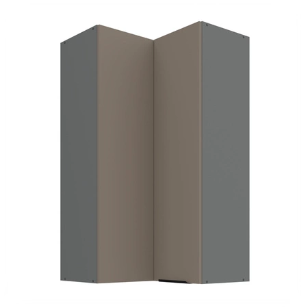 Szafka kuchenna narożna wisząca Fiuggi Ant 60x60 GN-108 2F odporna na uszkodzenia wykończenie frontów w technologii anti fingerprint