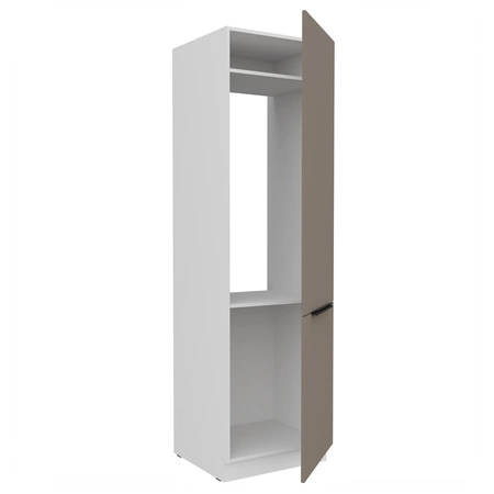 Słupek kuchenny Fiuggi Wh 60 LO-210 2F szafka do zabudowy lodówki fronty wykonane w technologii anti fingerprint uchwyty krawędziowe