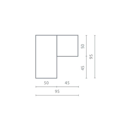 Szafa narożna Mobi biały / turkus idealna szafa do pokoju młodzieżowego bardzo użytkowa oraz posiada nowoczesny wygląd