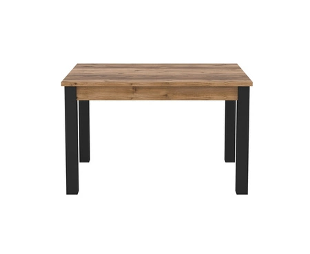 Stół rozkładany Olin 85x130-175 cm appenzeller / czarny klasyczna forma doskonała propozycja do jadalni odporny blat