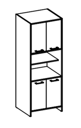 Słupek łazienkowy Mela 60 cm biały / dąb sonoma szeroki słupek do łazienki odporny na wpływ szkodliwych czynników zewnętrznych