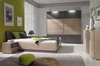 Zestaw mebli do sypialni Dione san remo jasny / popiel nowoczesny komplet mebli idealnie sprawdzi się w nowoczesnych i modernistycznych wnętrzach