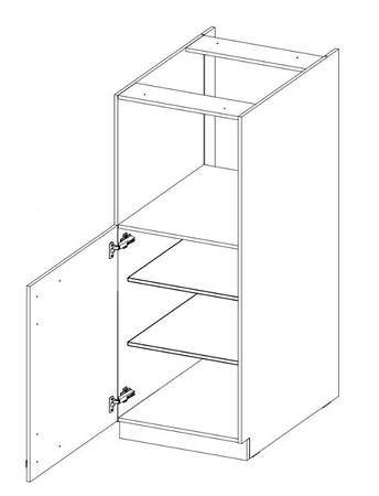 Słupek do zabudowy piekarnika Milo 60 DKPL-162 1F szafka z szufladami odporna na parę wodną rozlane ciecze i wysoką temperaturę