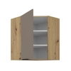 Szafka kuchenna narożna wisząca Fiuggi Ar 60x60 GN-72 1F odporna na uszkodzenia wykończenie frontów w technologii anti fingerprint