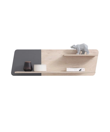 Zestaw mebli Dzeta dąb / antracyt idealna propozycja do pokoju młodzieżowego lub dziecięcego w modnym stylu